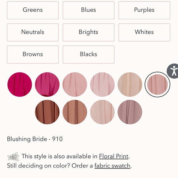 Revelry Skye Chiffon Dress | Bridesmaid | Color - Blushing Bride 910 | Size 2 - Picture 5 of 5